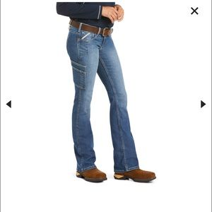 Ariat Rebar DuraStretch Raven Boot cut jean plus size